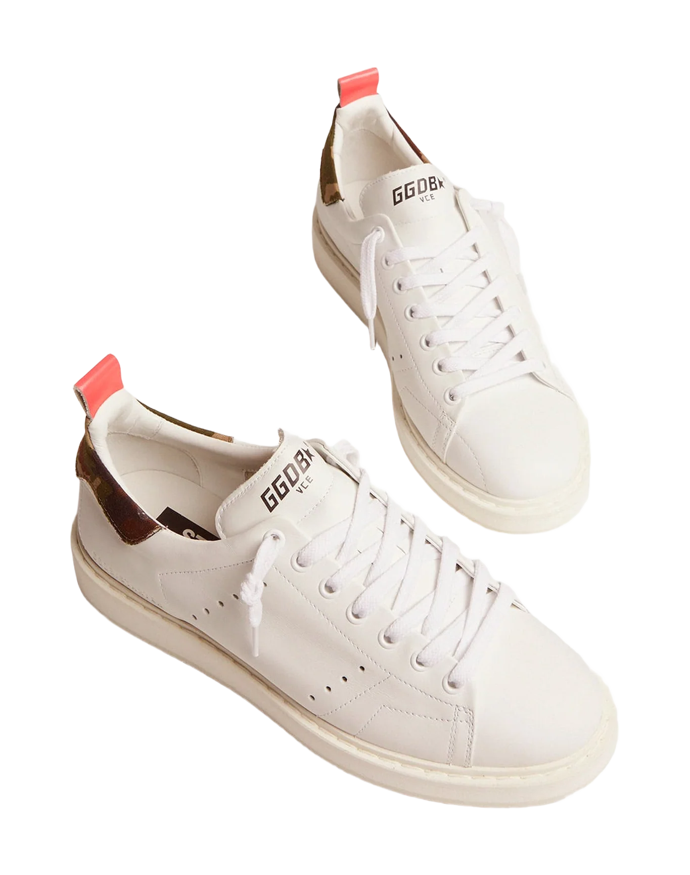 Women | Starter Sneakers with Camouflage Heel Tab | White x Green Camouflage - Image 6