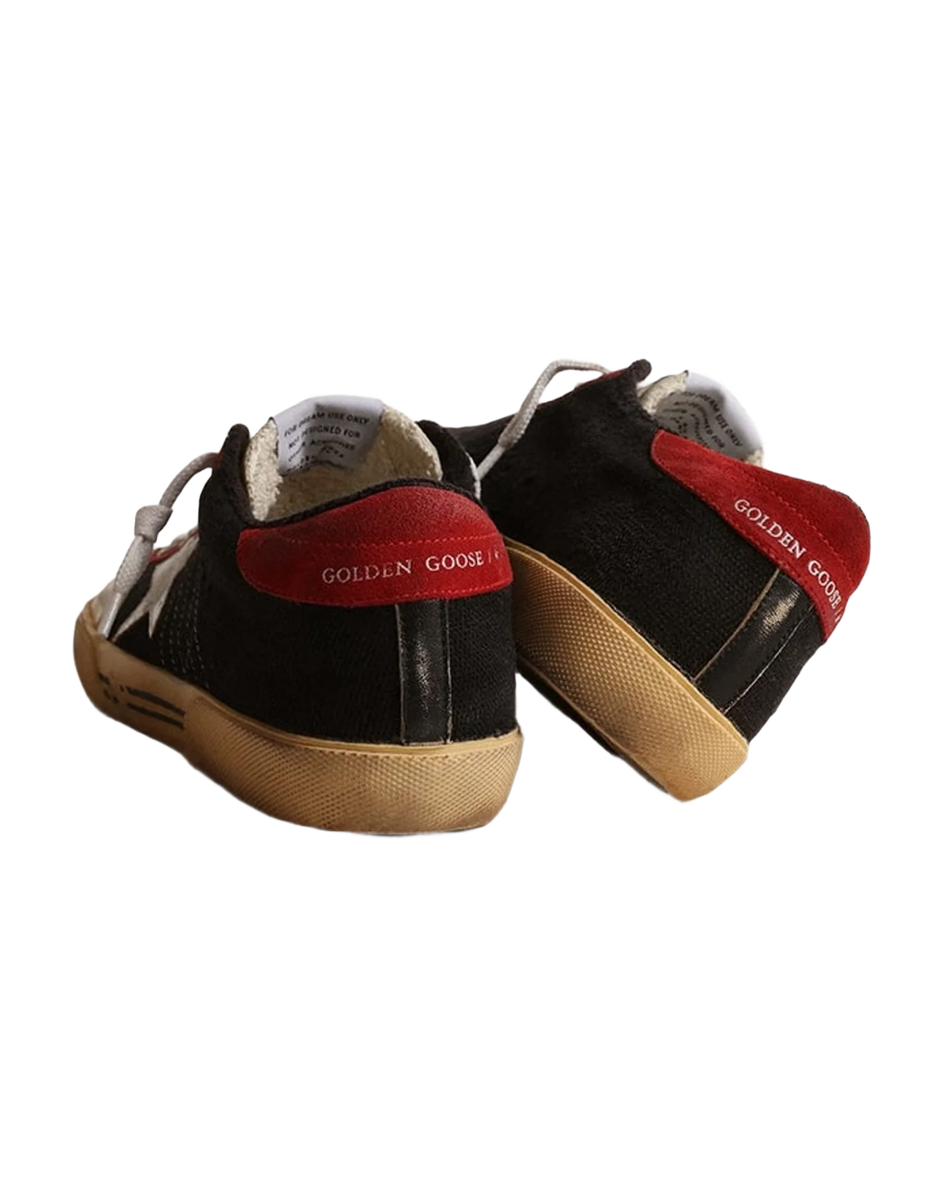 Women | Super-Star Black & Red with Silver Star | Black x Silver x Red