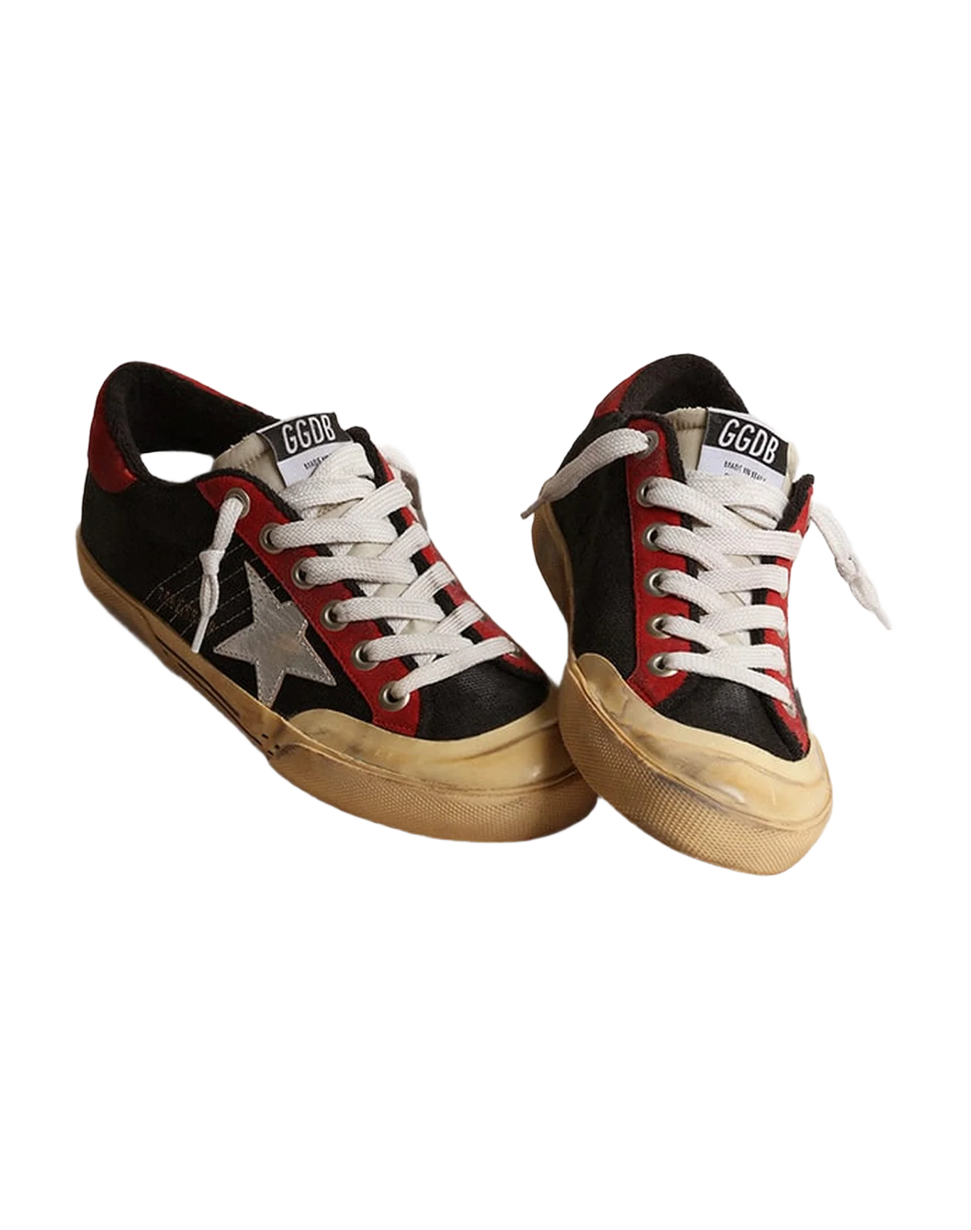 Women | Super-Star Black & Red with Silver Star | Black x Silver x Red - Image 6