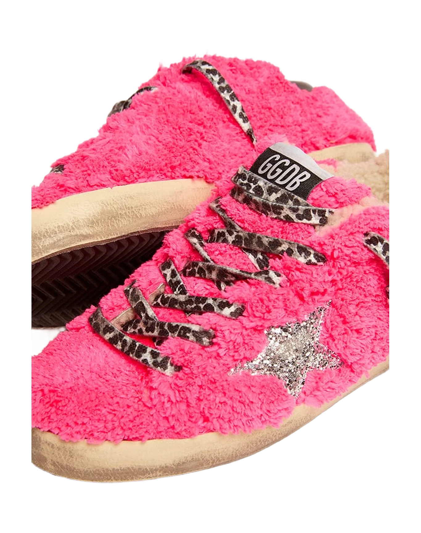 Women | Super-Star Fuchsia Terry with Shearling Lining | Fuxia x Silver x Black x Beige - Image 4