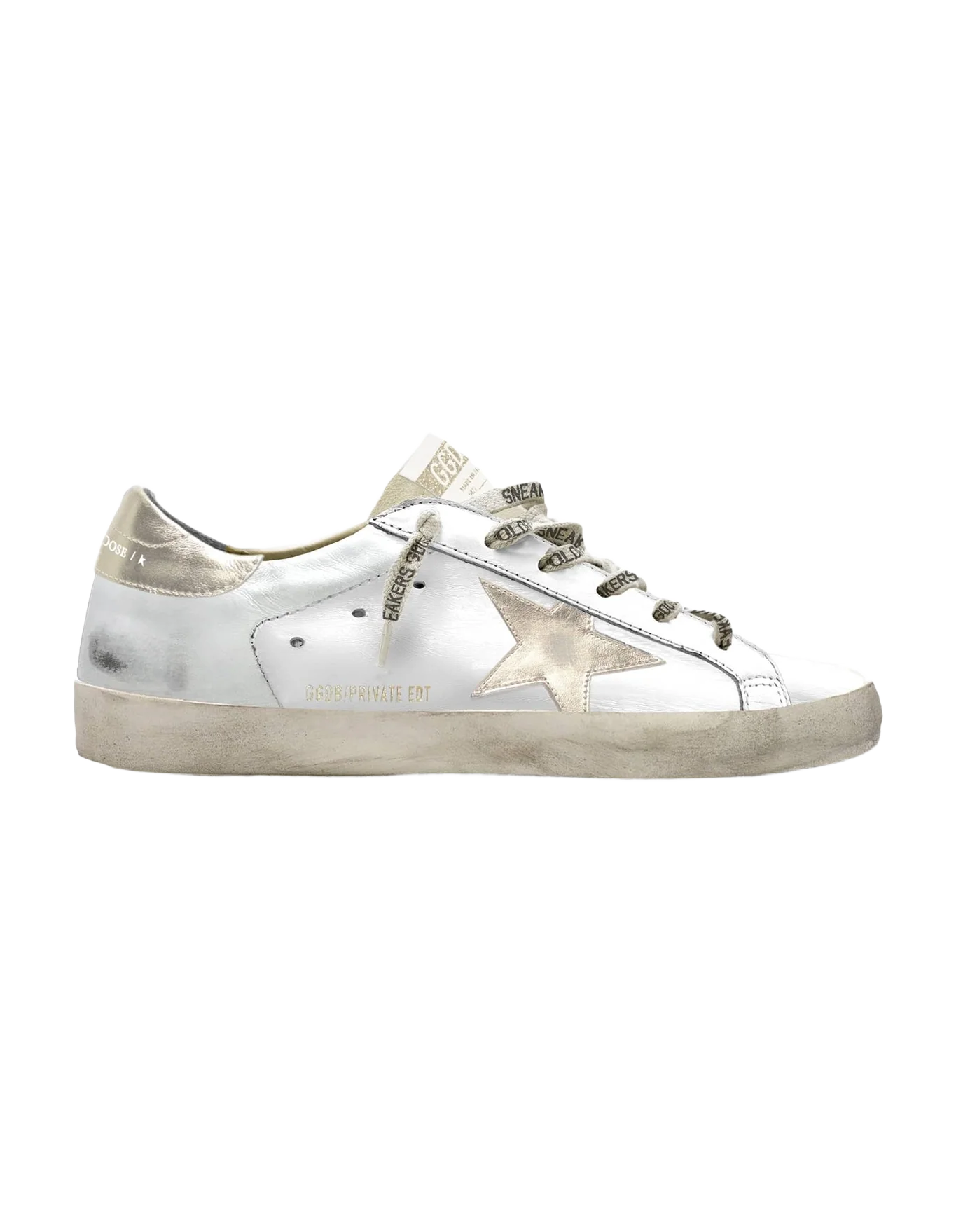 Women | Super-Star Gold Star & Heel Tab | White x Gold
