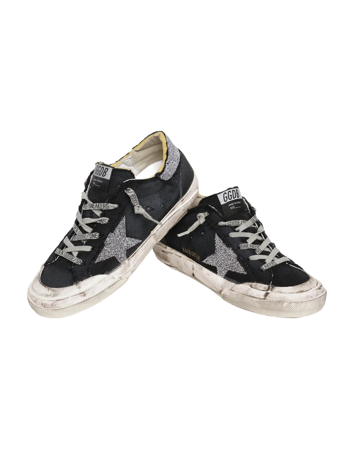 Women | Super-Star Lab Canvas with Swarovski Crystal Star & Heel Tab | Black x Crystal - Image 4