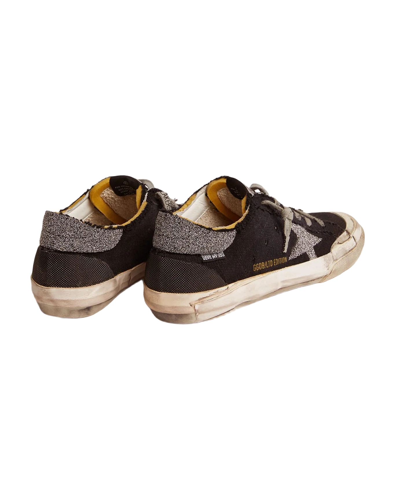 Women | Super-Star Lab Canvas with Swarovski Crystal Star & Heel Tab | Black x Crystal - Image 5