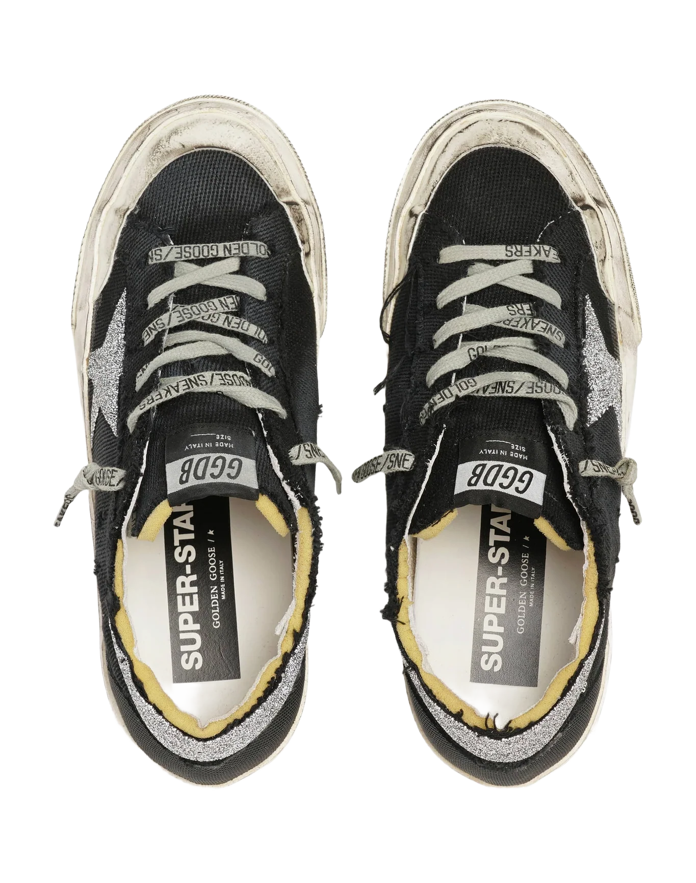 Women | Super-Star Lab Canvas with Swarovski Crystal Star & Heel Tab | Black x Crystal - Image 7