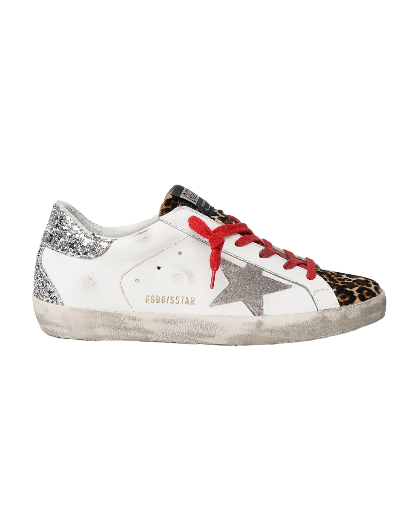 Women | Super-Star Leather Upper Suede Star Leopard Horsy | White x Brown Leo x Ice x Silver - Image 3