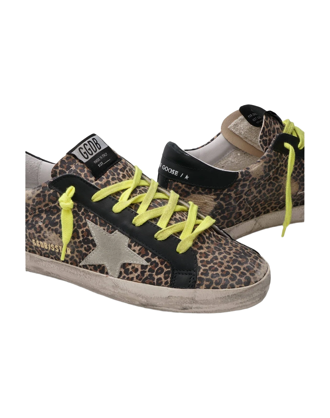 Women | Super-Star Leopard Suede Upper Suede Star Leather | Beige Brown Leo x Ice x Black