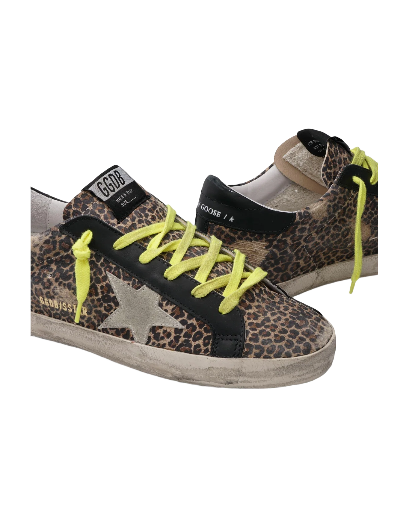 Women | Super-Star Leopard Suede Upper Suede Star Leather | Beige Brown Leo x Ice x Black - Image 2