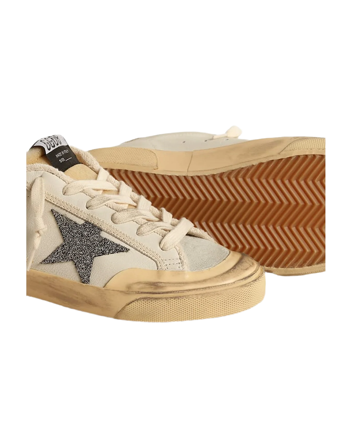 Women | Super-Star Ltd with Black Swarovski Crystal Star | White x Ice x Black x Buttercream - Image 5