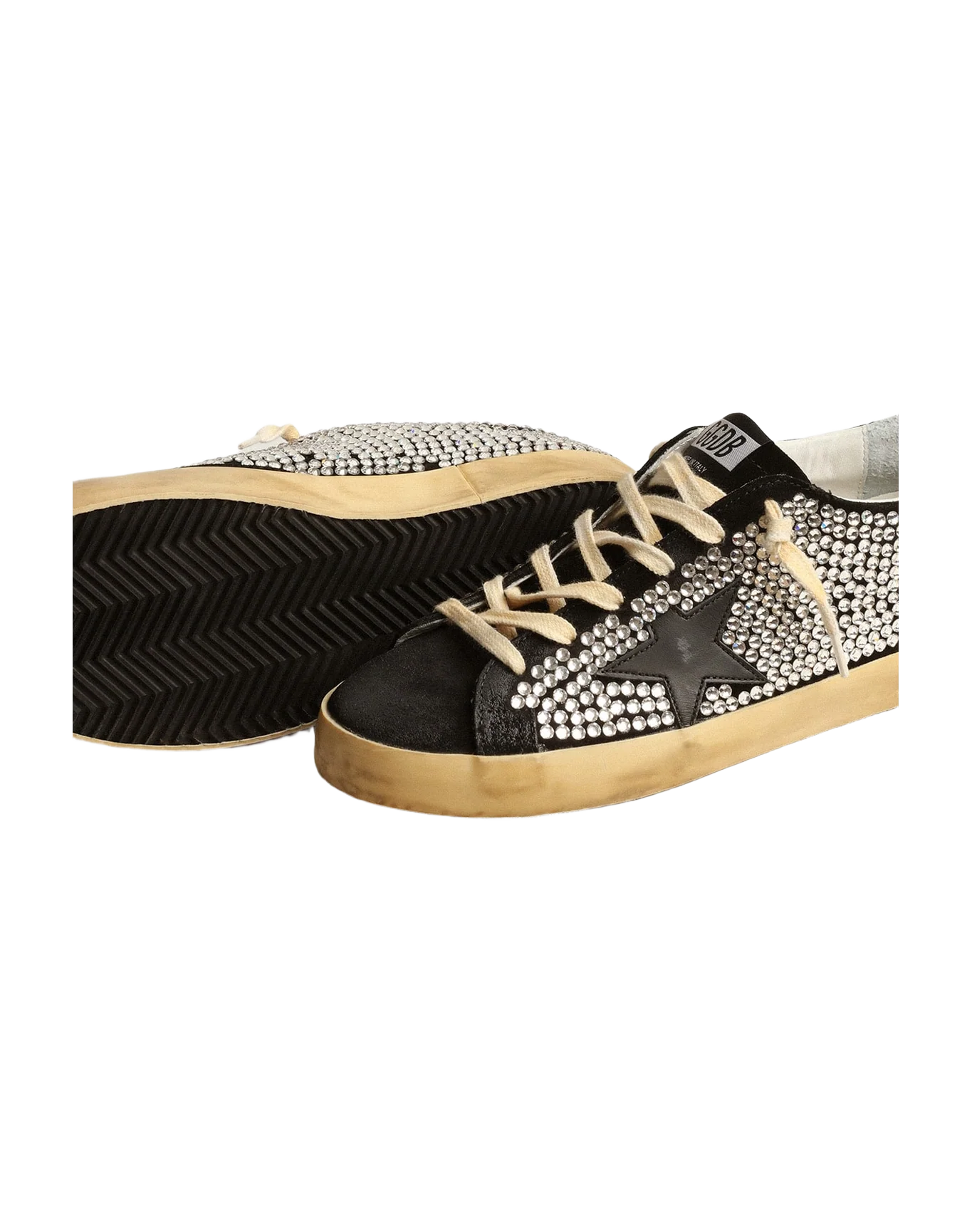Women | Super-Star Ltd with Swarovski Crystals & Black Leather Star | Black - Image 4