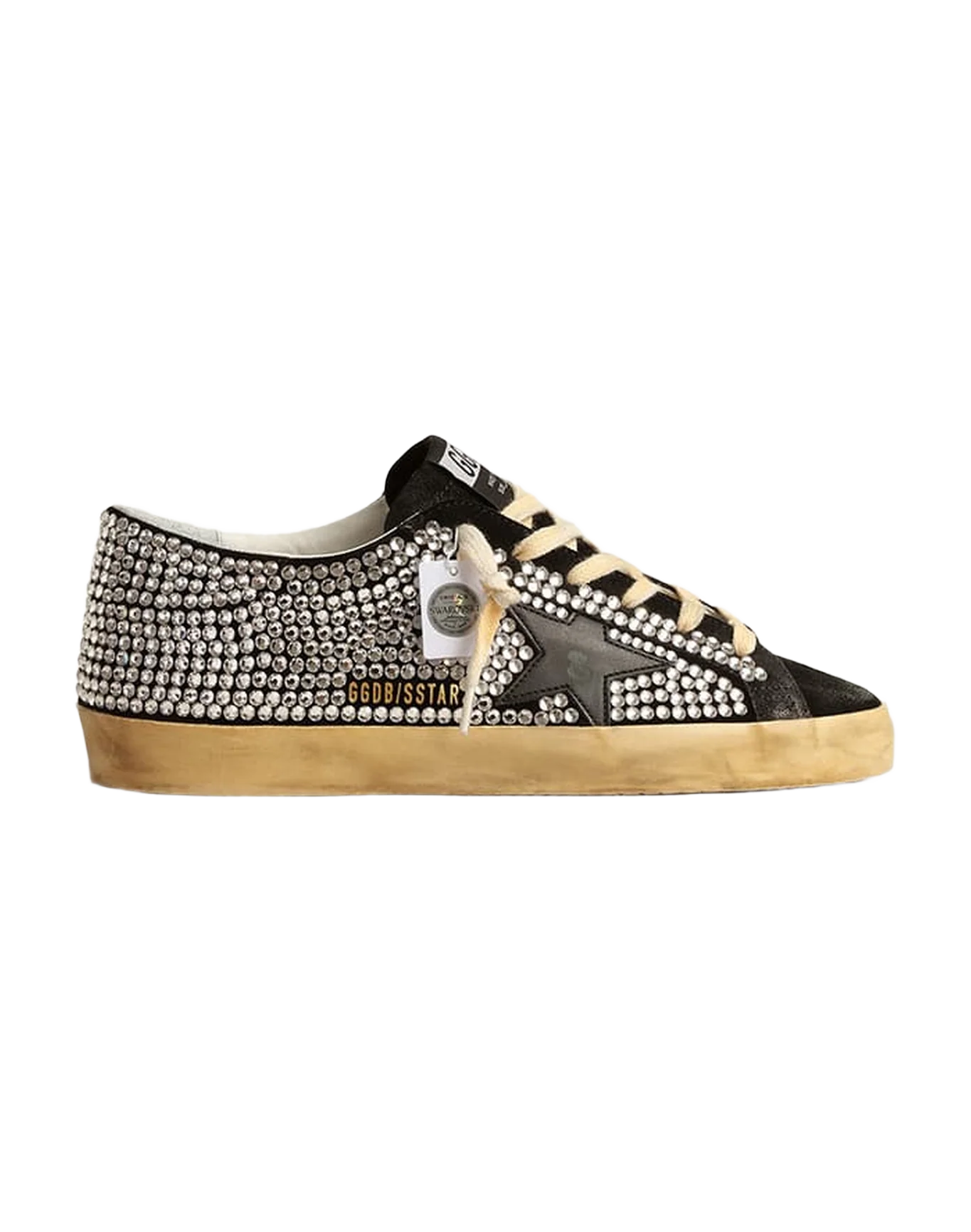 Women | Super-Star Ltd with Swarovski Crystals & Black Leather Star | Black - Image 8