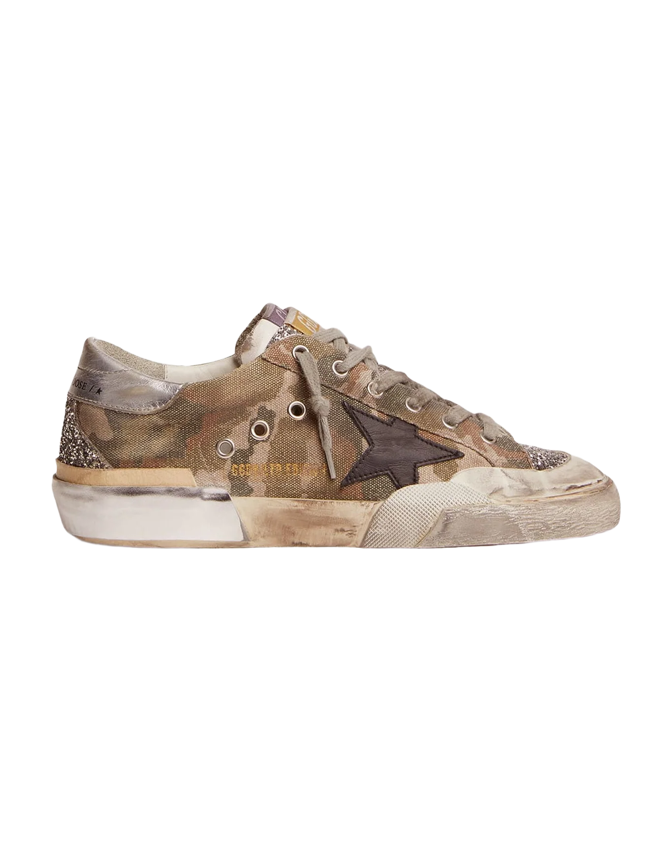 Women | Super-Star Penstar Lab Sneakers Camouflage Canvas with Multi-Foxing | Green Camouflage x Black x Silver - Image 4