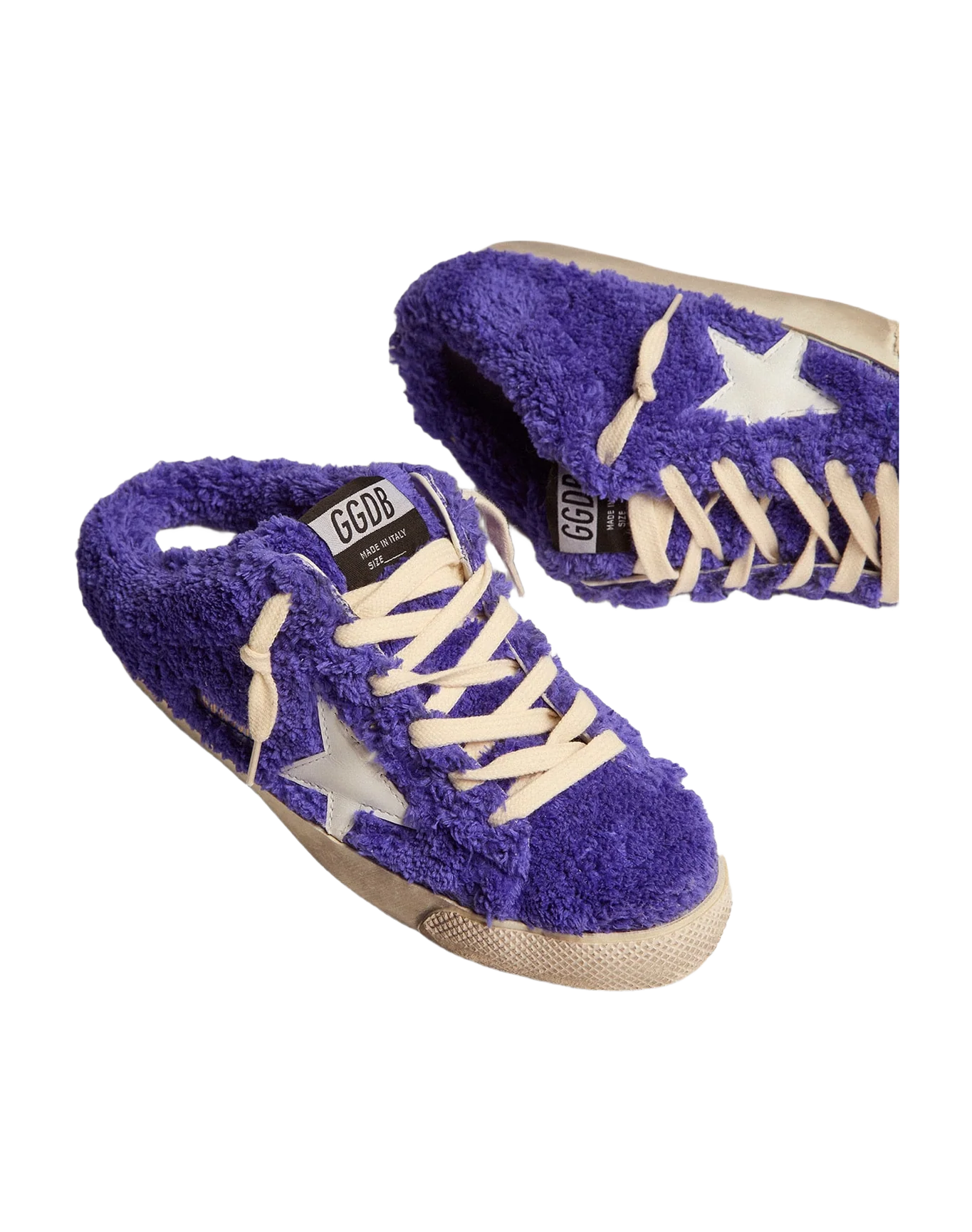 Women | Super-Star Sabot Royal Blue Terry with White Star | Royal Blue x White - Image 3