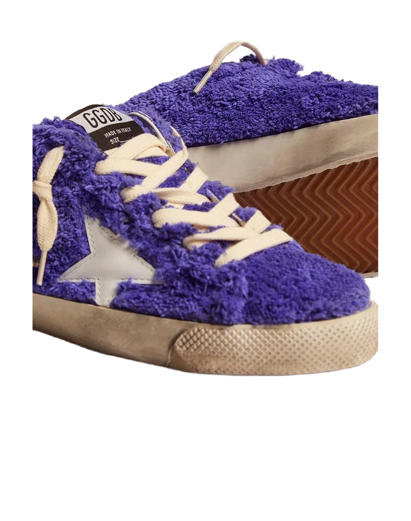 Women | Super-Star Sabot Royal Blue Terry with White Star | Royal Blue x White - Image 4