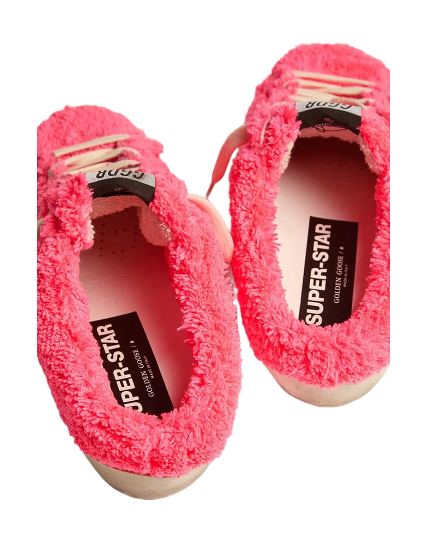 Women | Super-Star Sabot Sponge Upper Leather Star | Fuchsia x White - Image 5