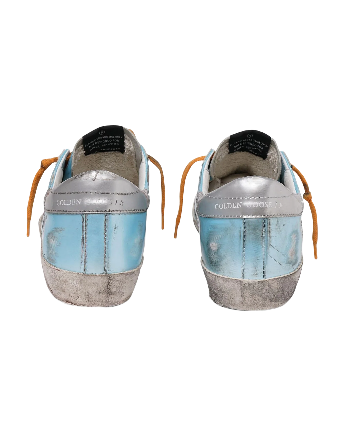 Women | Super-Star Silver Blue with Silver Star & Orange Laces - Image 2