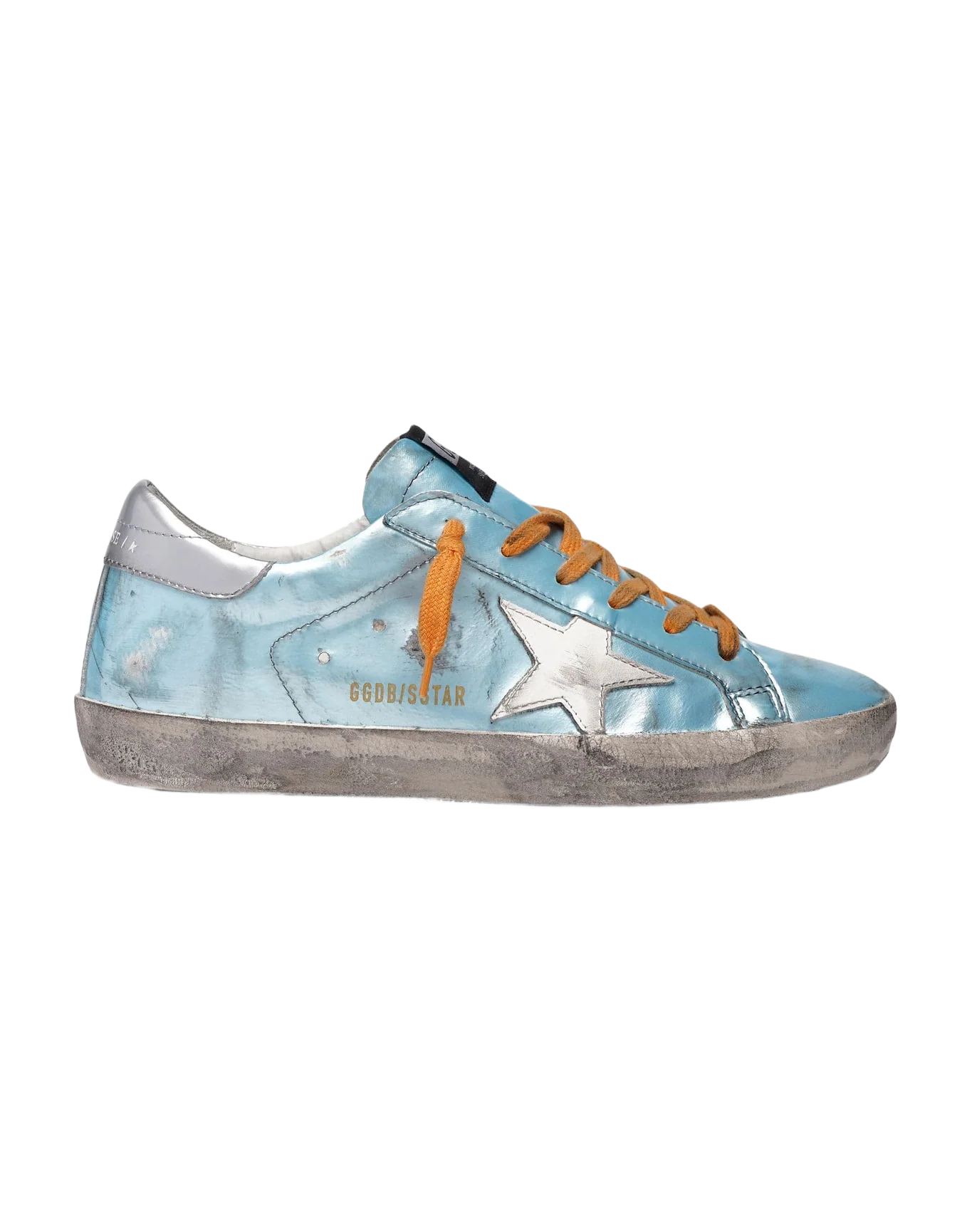 Women | Super-Star Silver Blue with Silver Star & Orange Laces - Image 4
