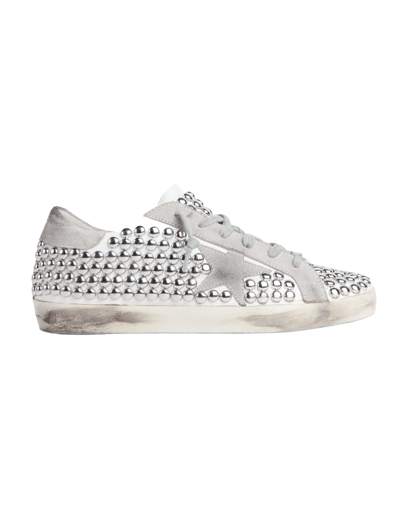 Women | Super-Star Sneakers Leather with Stud Covered Upper - Image 4