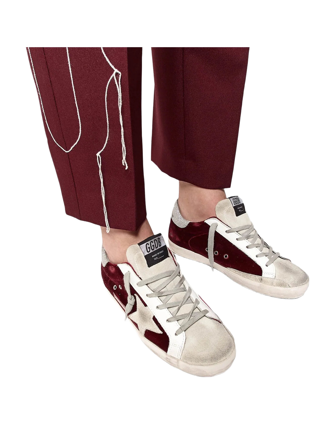 Women | Super-Star Sneakers Velvet with Glittery Heel Tab - Image 6