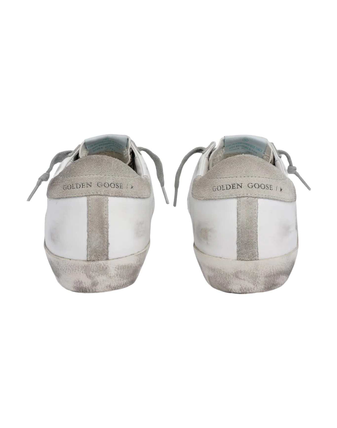 Women | Super-Star Sneakers White Leather with Silver Leather Star & Beige Suede Heel Tab & Snake Print Insert - Image 4