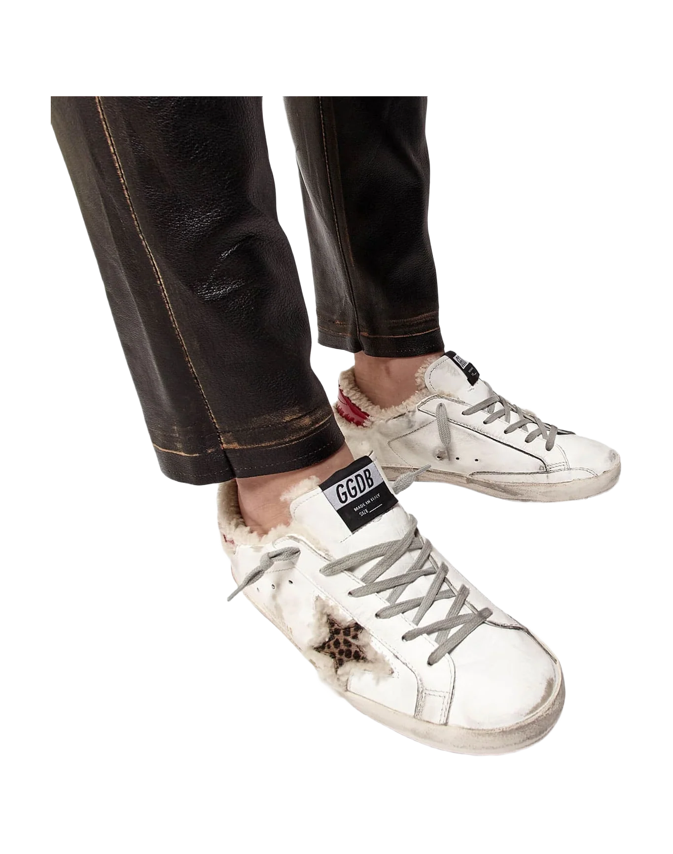 Women | Super-Star Sneakers with Pony Skin Star & Shearling Insert - Image 3