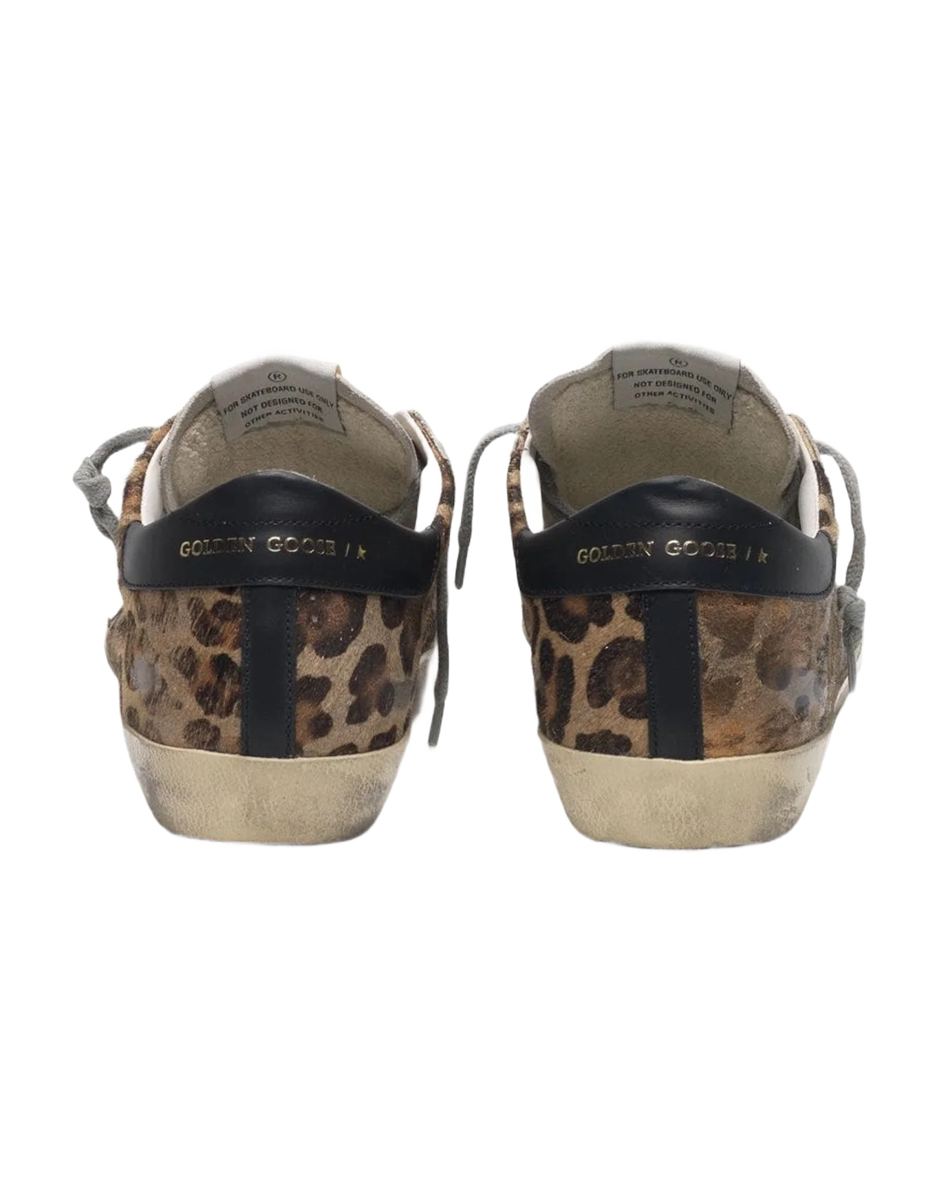 Women | Super-Star Sneakers with Snow Leopard-Black Star