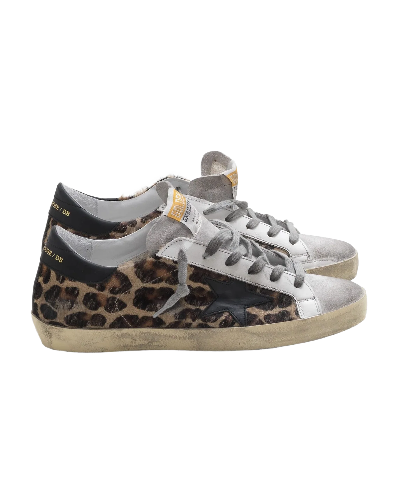 Women | Super-Star Sneakers with Snow Leopard-Black Star - Image 7