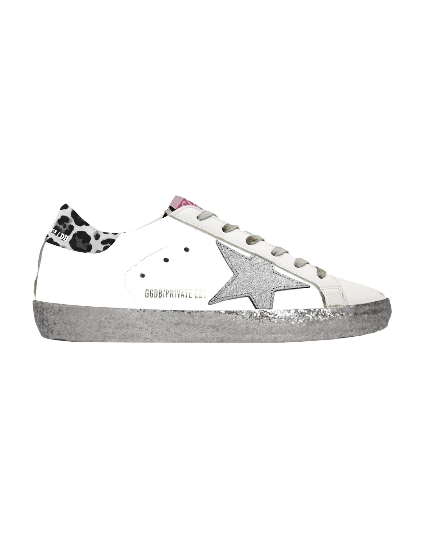 Women | Super-Star White with Grey Star & Leo Heel Tab