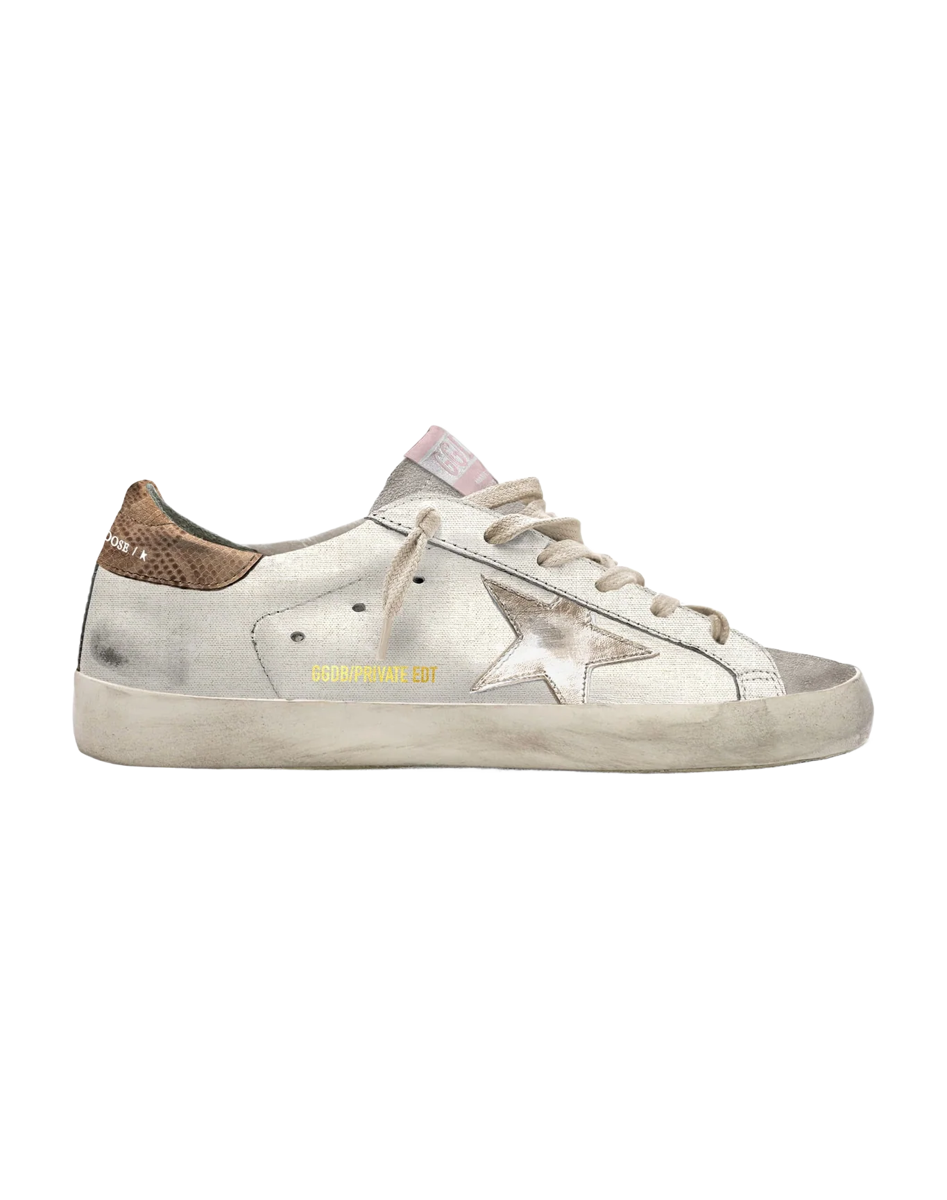 Women | Super-Star White with Platinum Star & Brown Heel | White x Ice x Platinum x Brown - Image 2