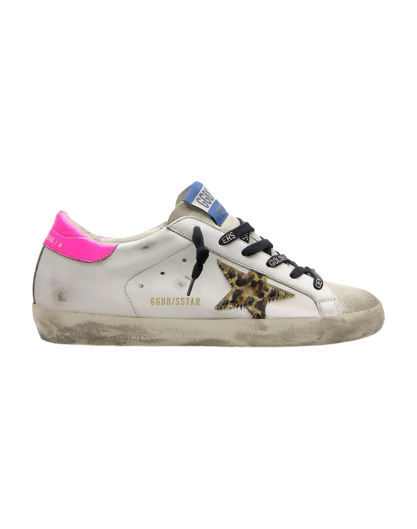 Women | Super-Star with Leo Horshy Star & Fuchsia Heel | Ice x White x Brown Leo x Fuchsia Fluo - Image 5