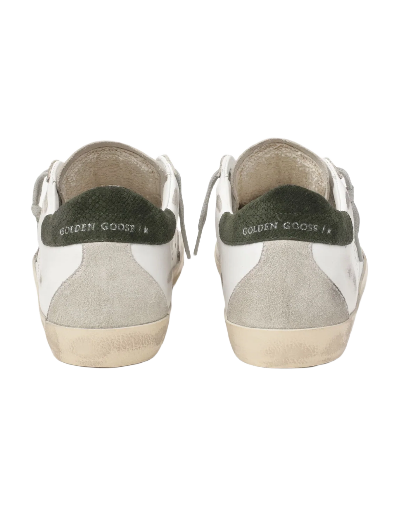 Women | Super-Star with Suede Star & Black Heel Tab | White x Ice x Military - Image 3