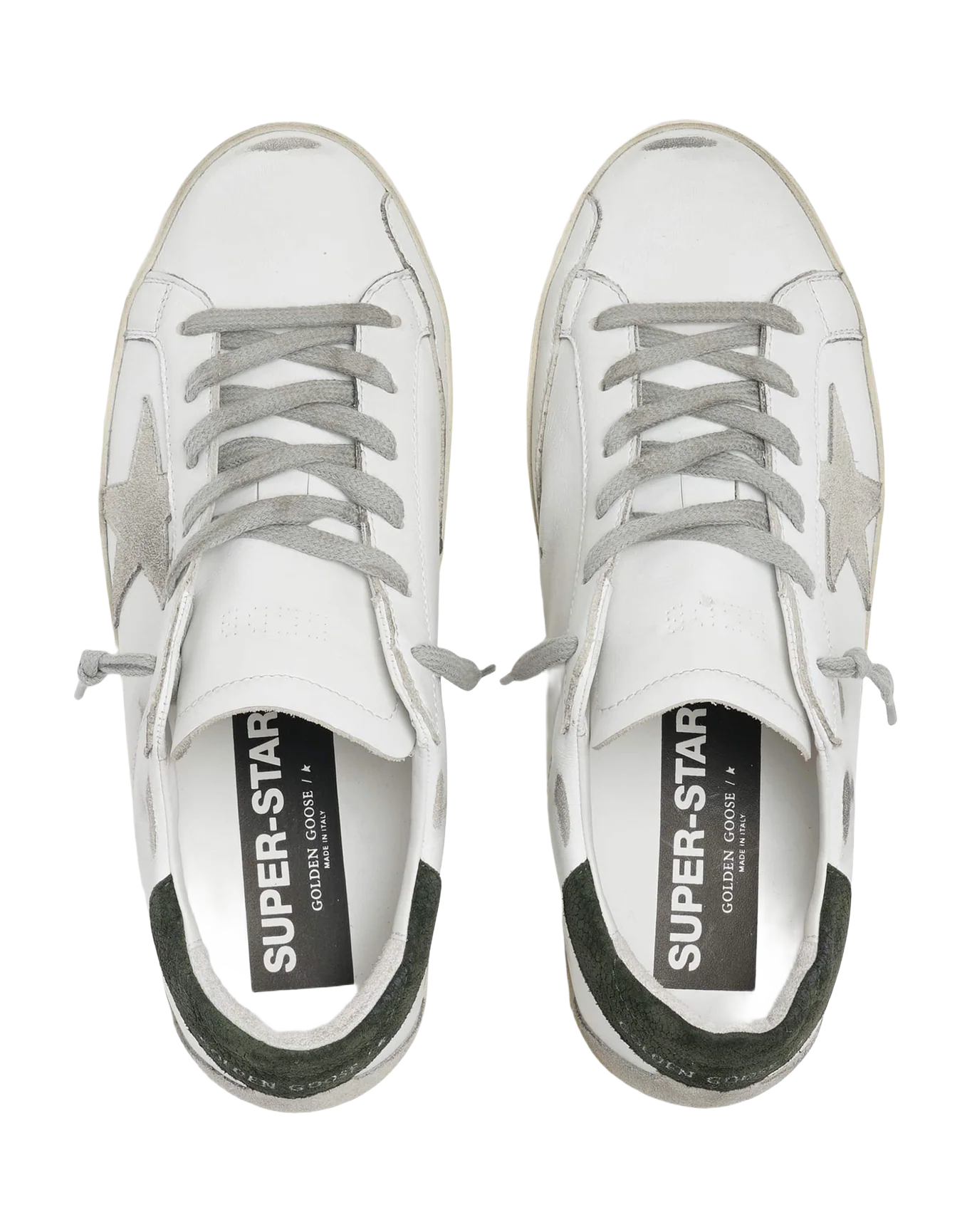 Women | Super-Star with Suede Star & Black Heel Tab | White x Ice x Military - Image 6