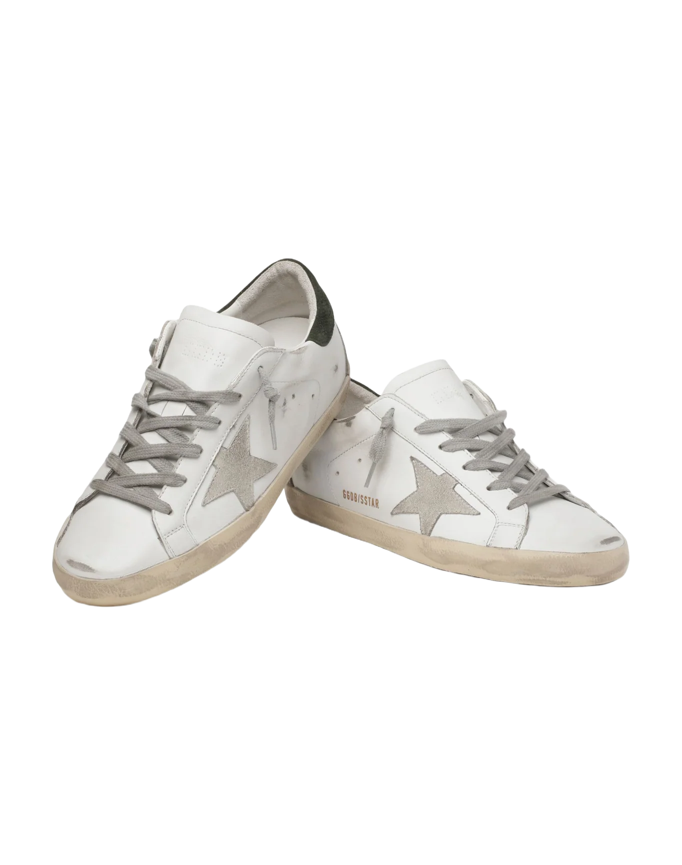Women | Super-Star with Suede Star & Black Heel Tab | White x Ice x Military - Image 9