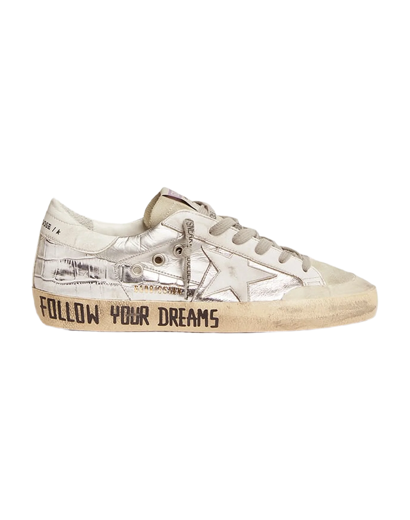 Women | Superstar Silver Leather with White Star & Heel Tab | Silver x Ice x White - Image 2