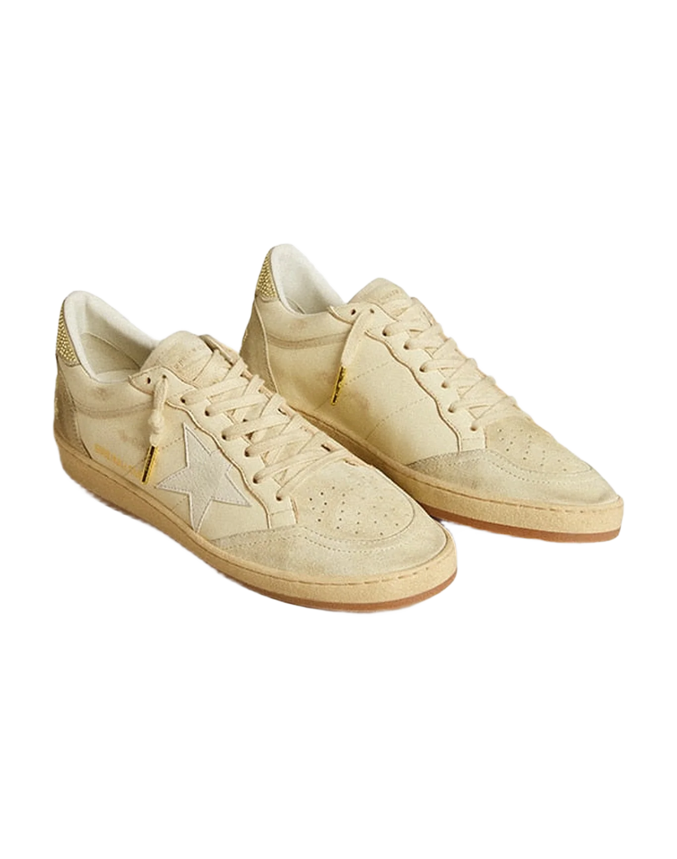Women | Swarovski Wo Ball Star Beige Leather | Eggnog x White - Image 2