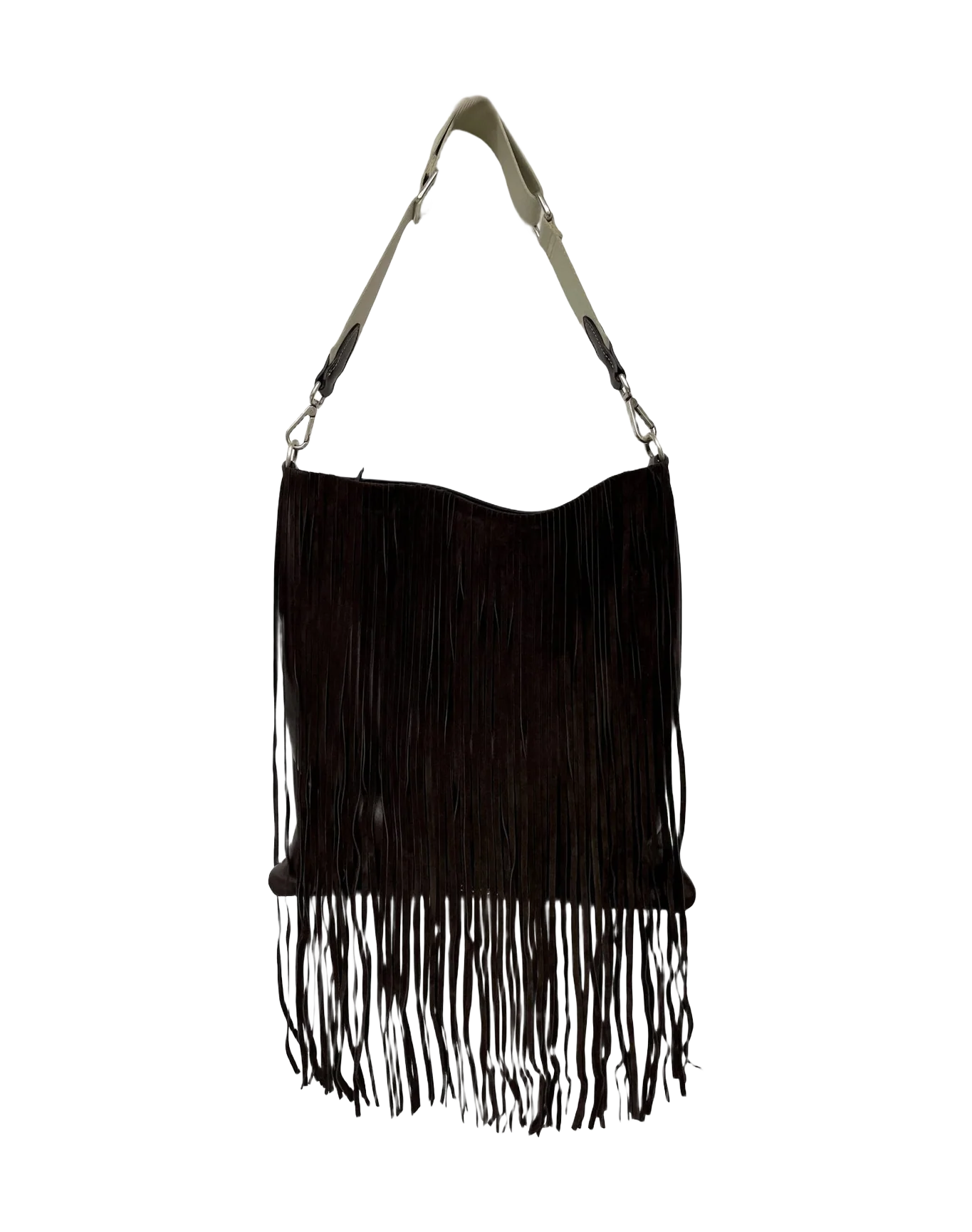 Women | The Carry Over Hobo Bag Flg-Dark Brown Fringes