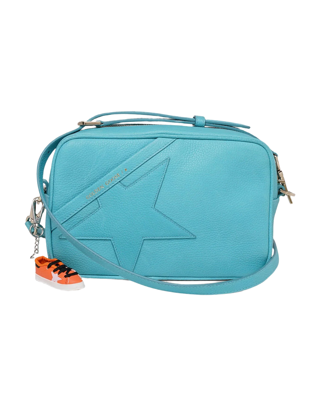 Women | Turquoise Star Bag Made Of Hammered Leather - Image 6
