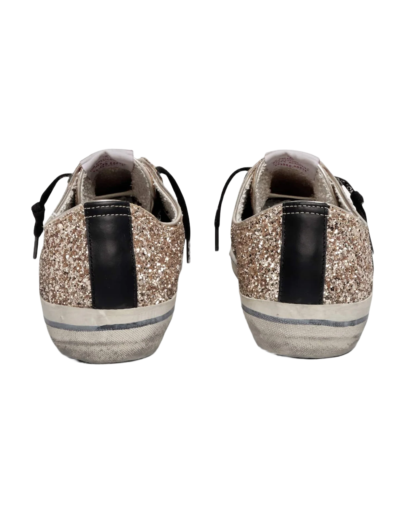 Women | V-Star Ltd Sneakers Gold Glitter with Black Details | Gold x Black - Image 7