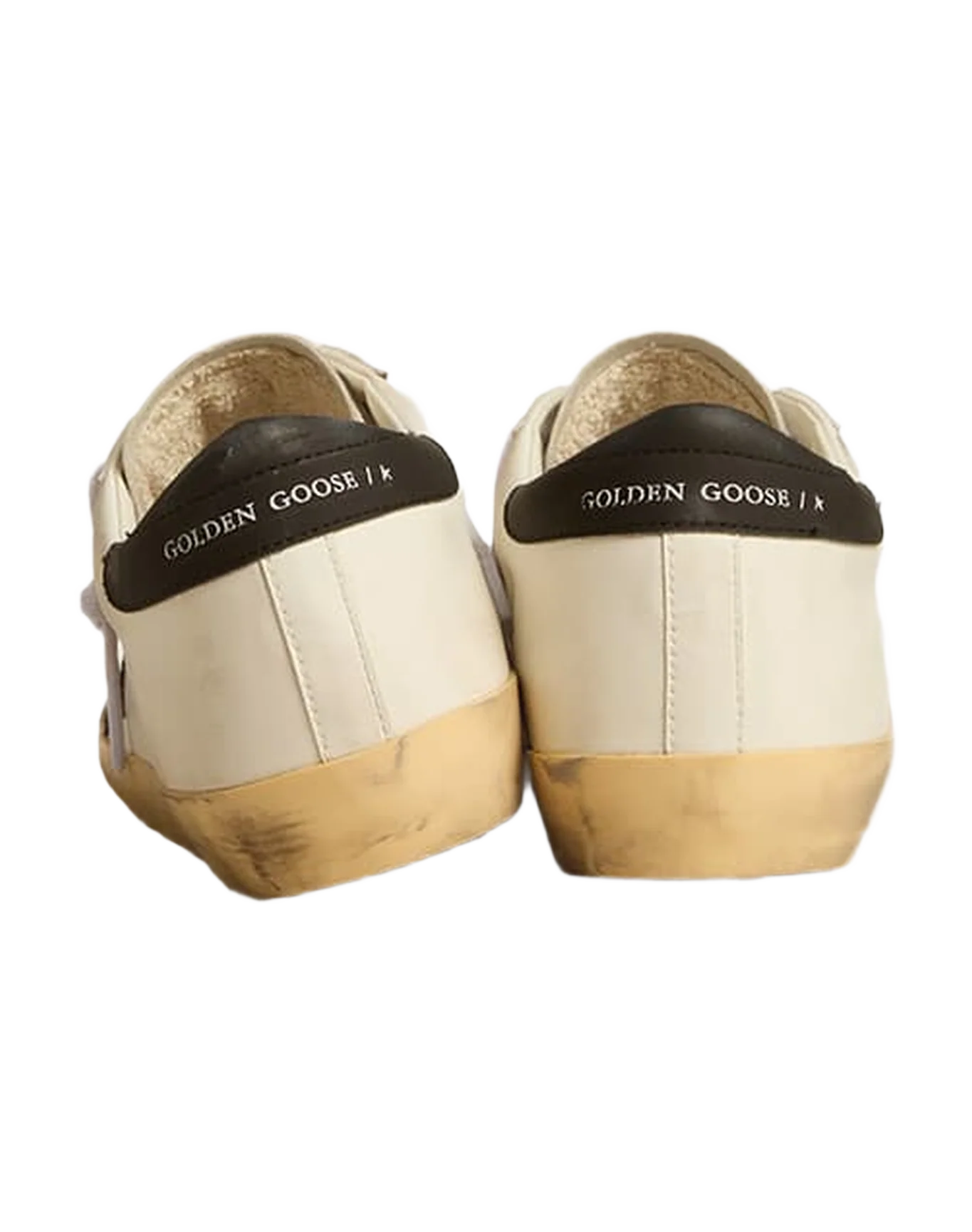 Women | White Bio-Based Wo Super-Star with Black Star & Heel Tab | White x Black x Beige - Image 4