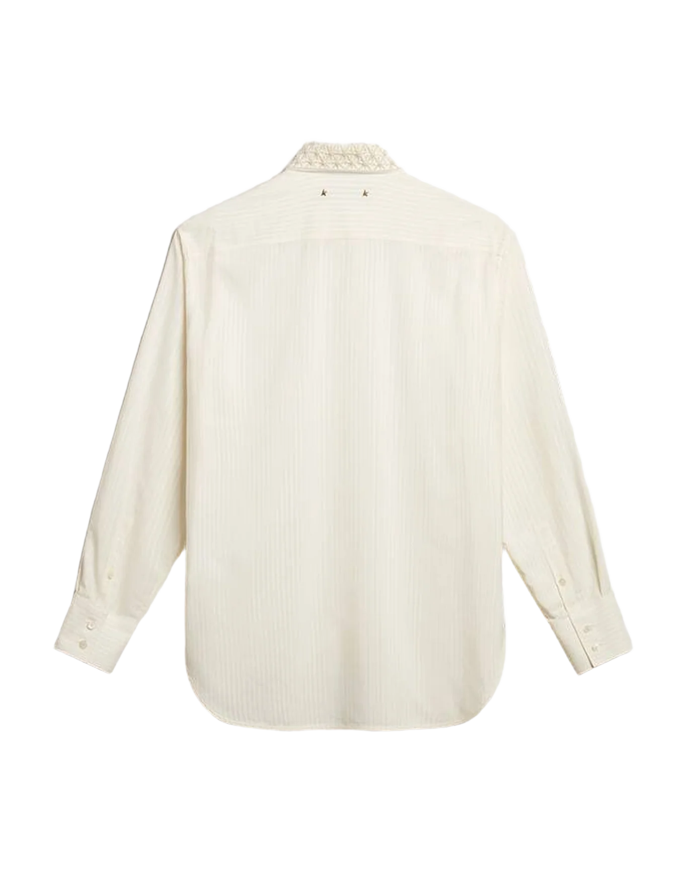 Women | White Shirt with Embroideries On The Collar | Heritage White - Image 5