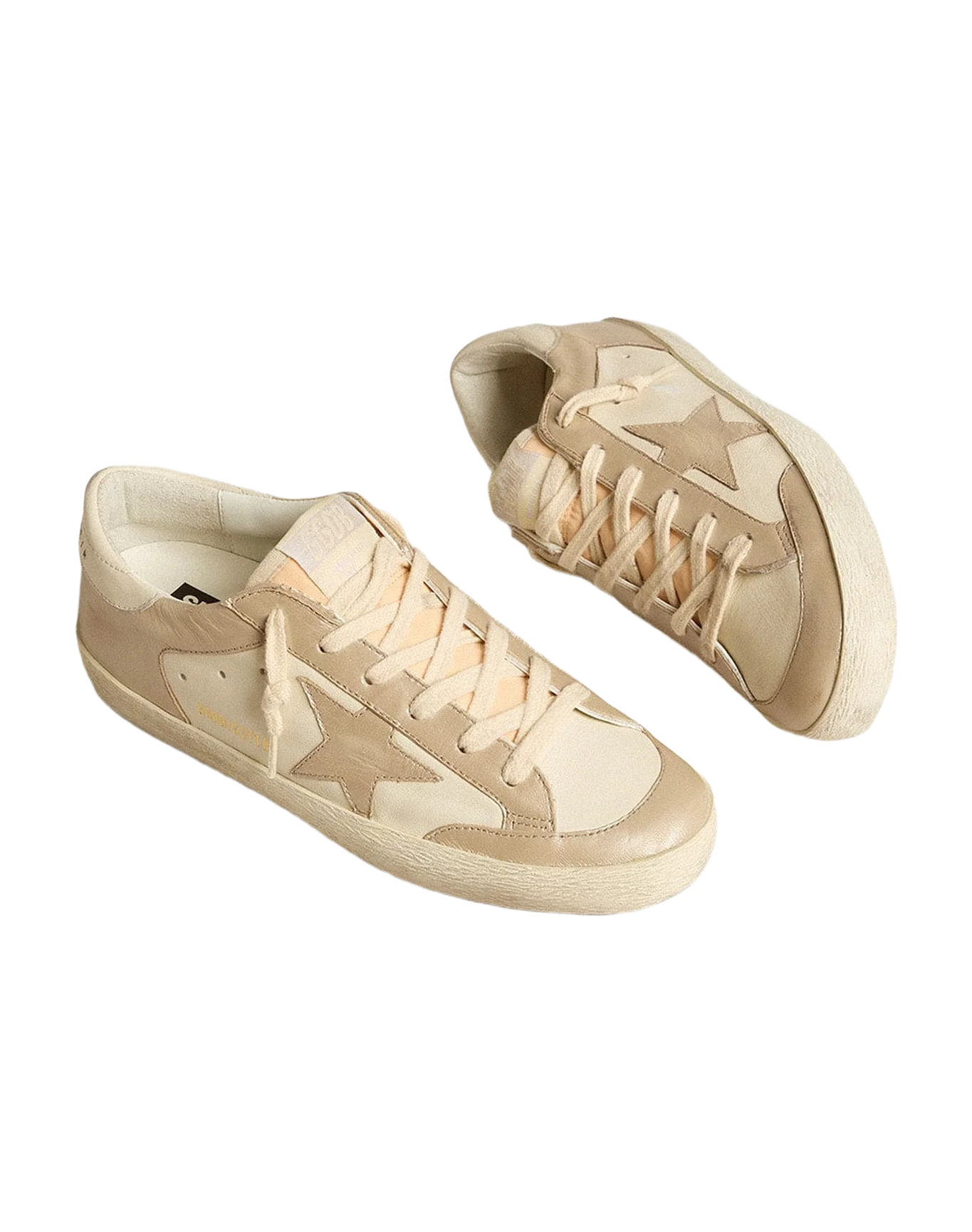 Women | White Super-Star with Sand Coloured Star | White x Sand - Image 8