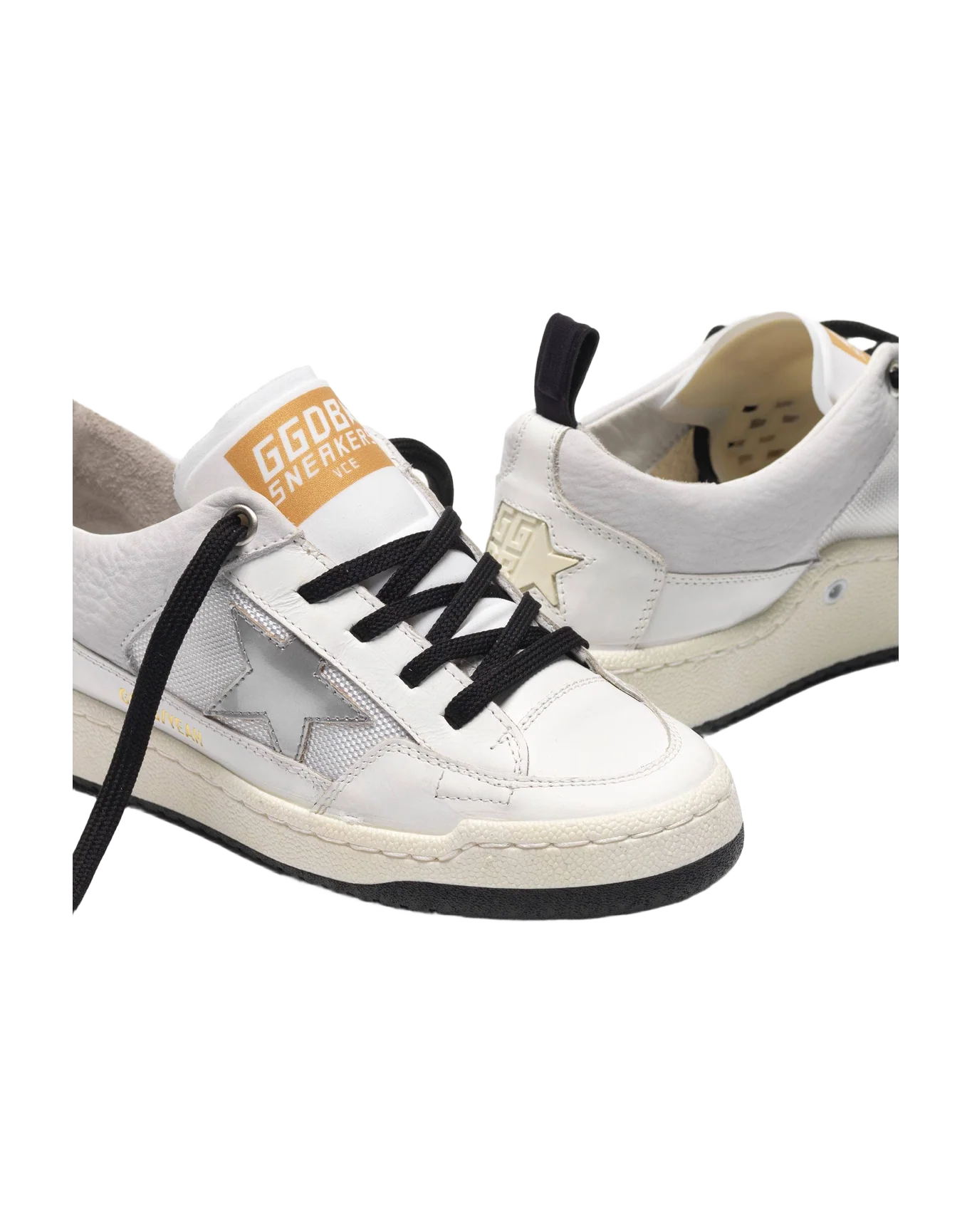 Women | White Yeah! Sneakers with Silver Star - Image 4