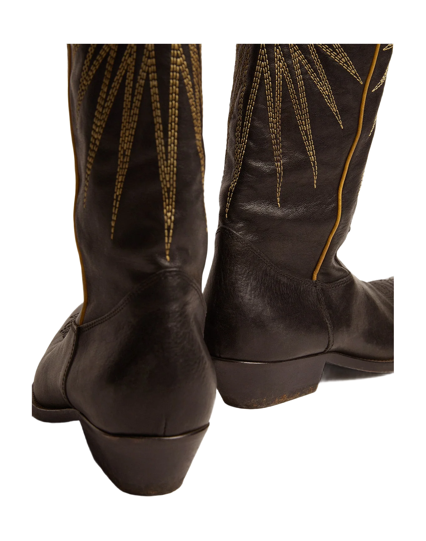 Women | Wish Star Boots Glossy Leather with Cowboy-Style Decoration - Image 4