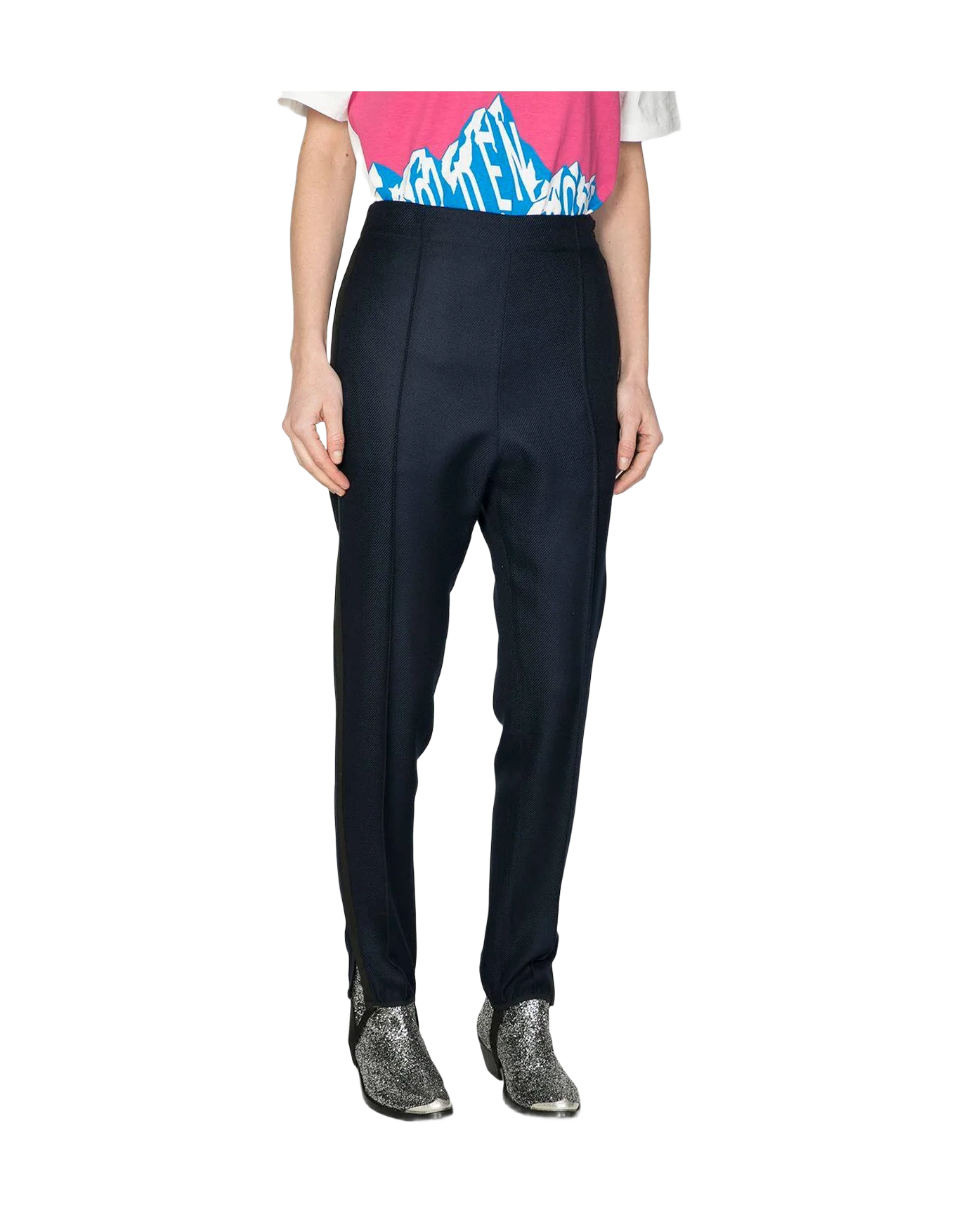 Women | Woman'S Navy Trousers - Image 3