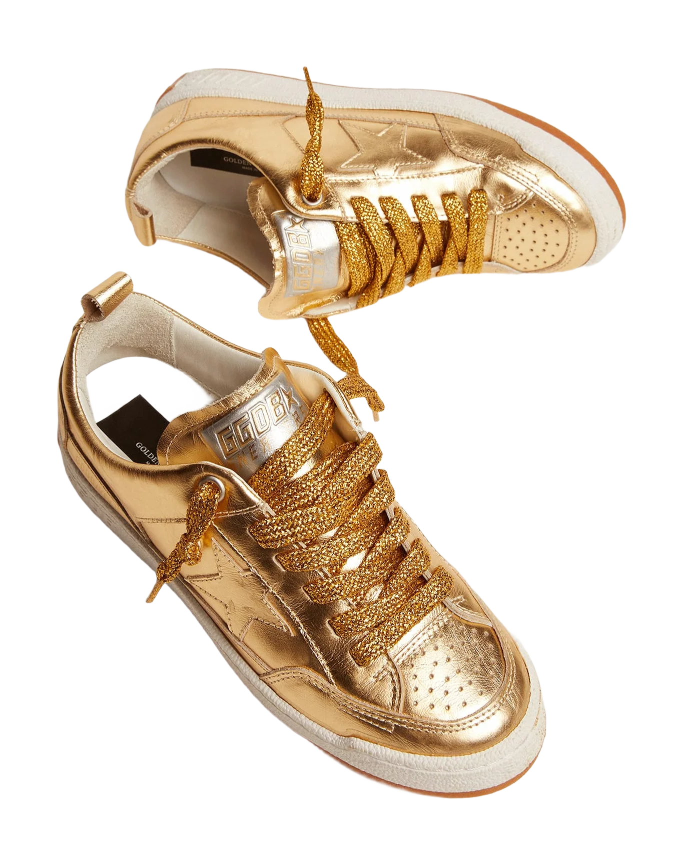 Women | Yeah Sneakers Gold Laminated Leather | Gold - Image 6