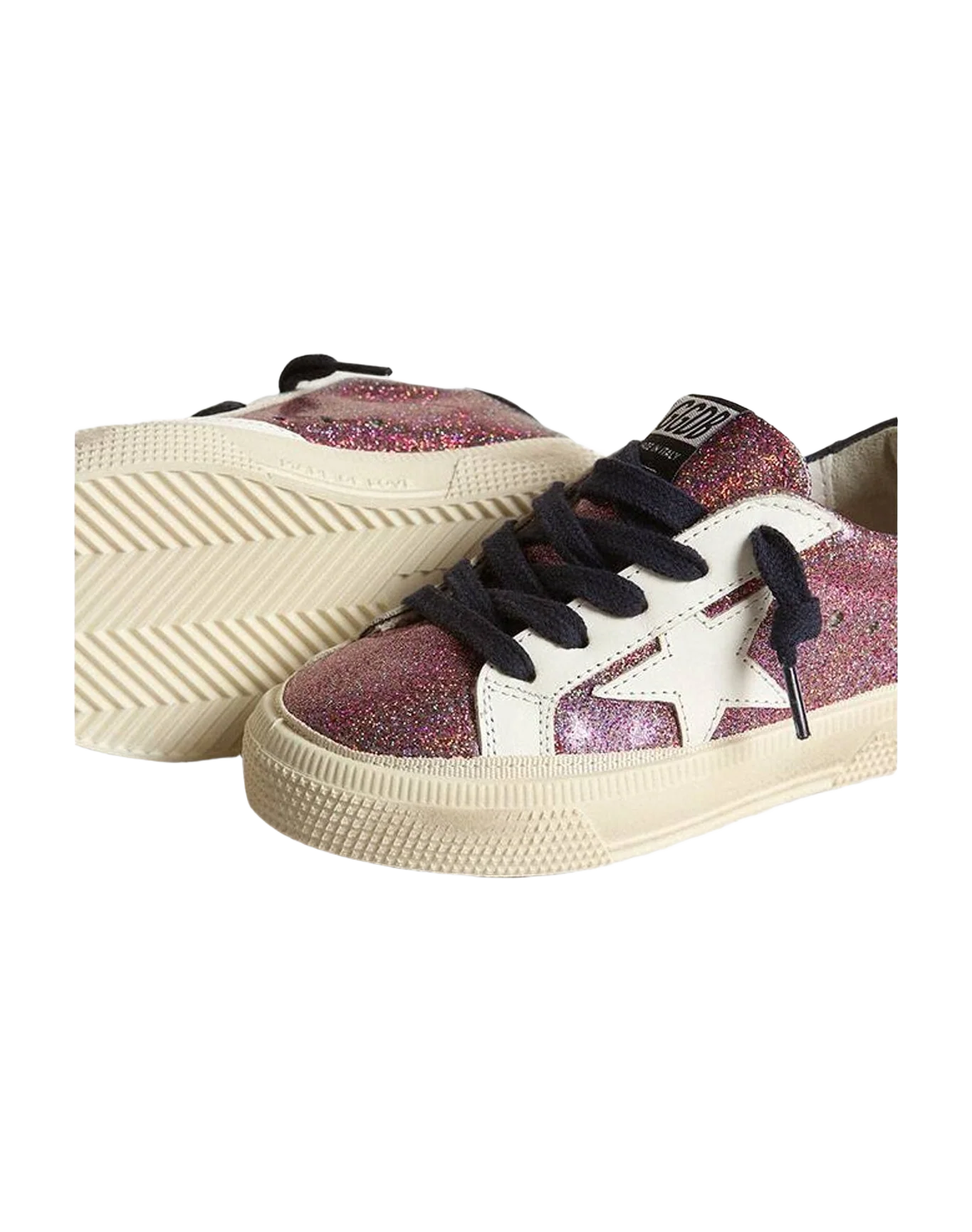 Girl | May Young with & Heel Tab | Purple x Multicolor Glitter x White x Dark Blue (V2) - Image 4