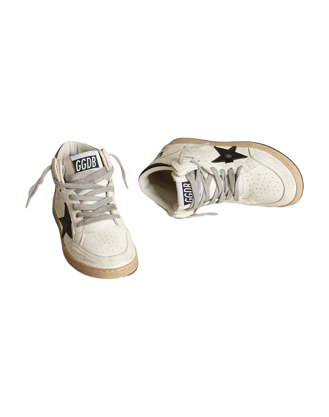 Unisex | Young Sky Star Nappa with Star & Heel Tab | White x Black (V1) - Image 6