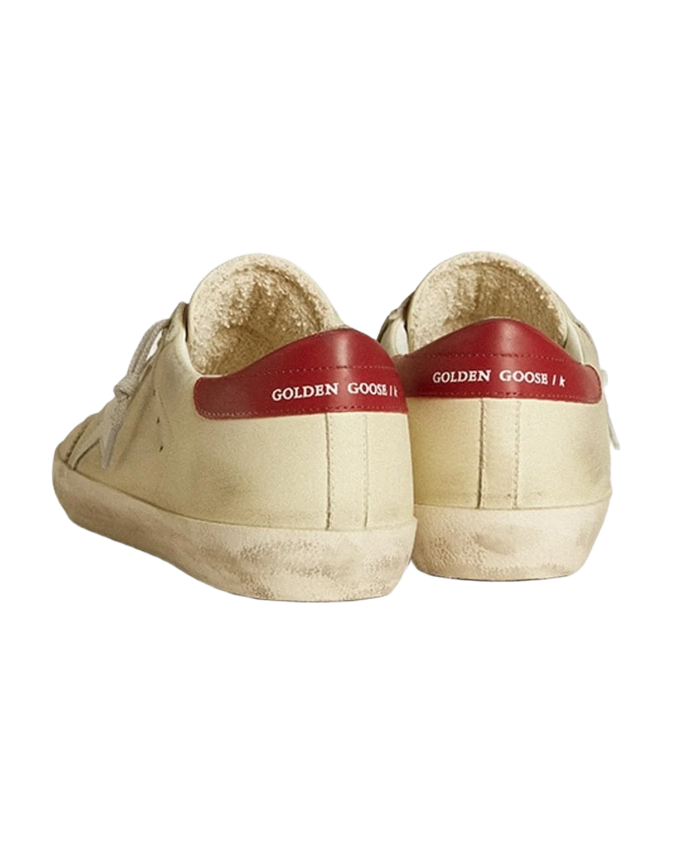 Men | Cream Colored Super-Star with Details | White x Red (V2) - Image 3