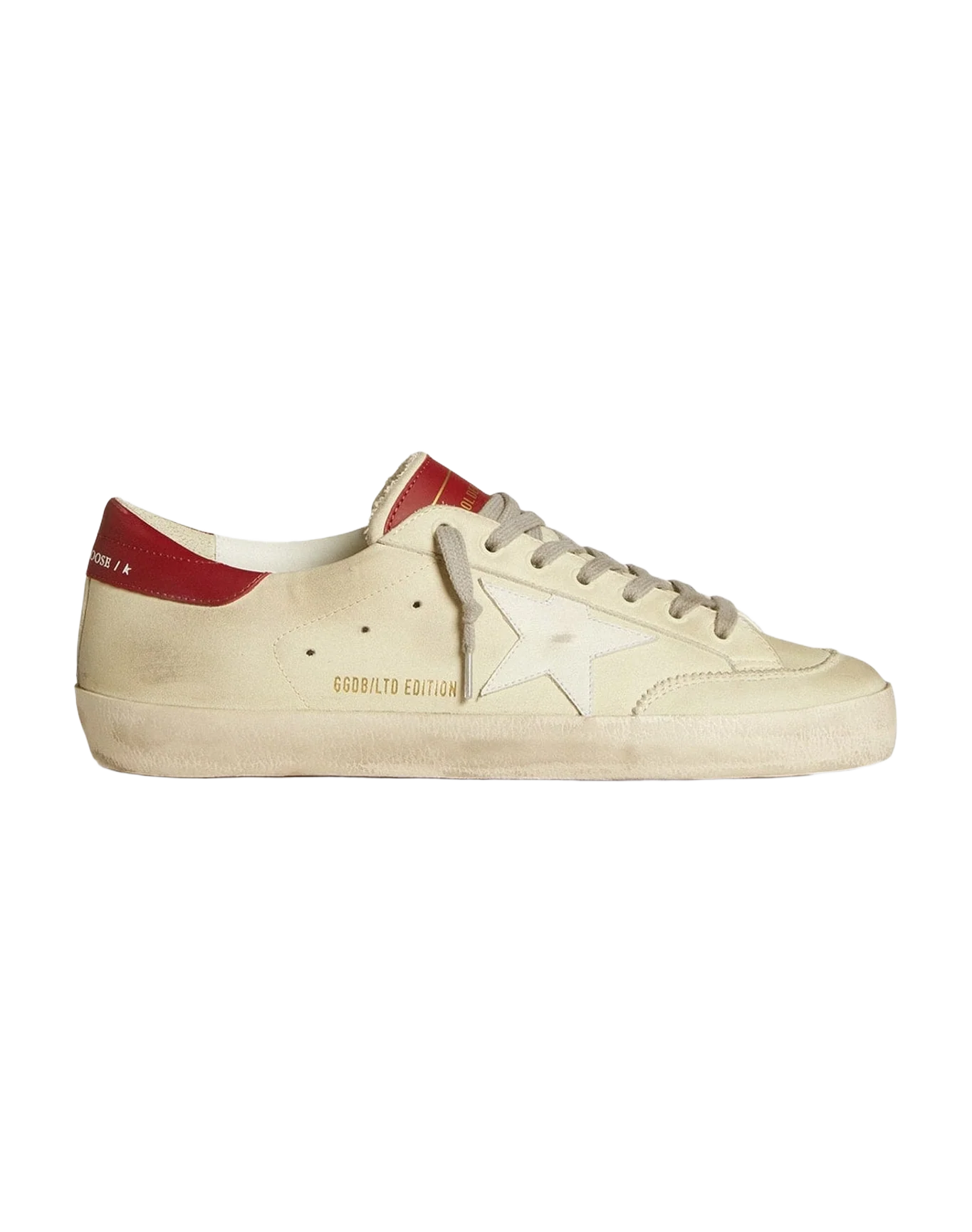 Men | Cream Colored Super-Star with Details | White x Red (V2) - Image 7