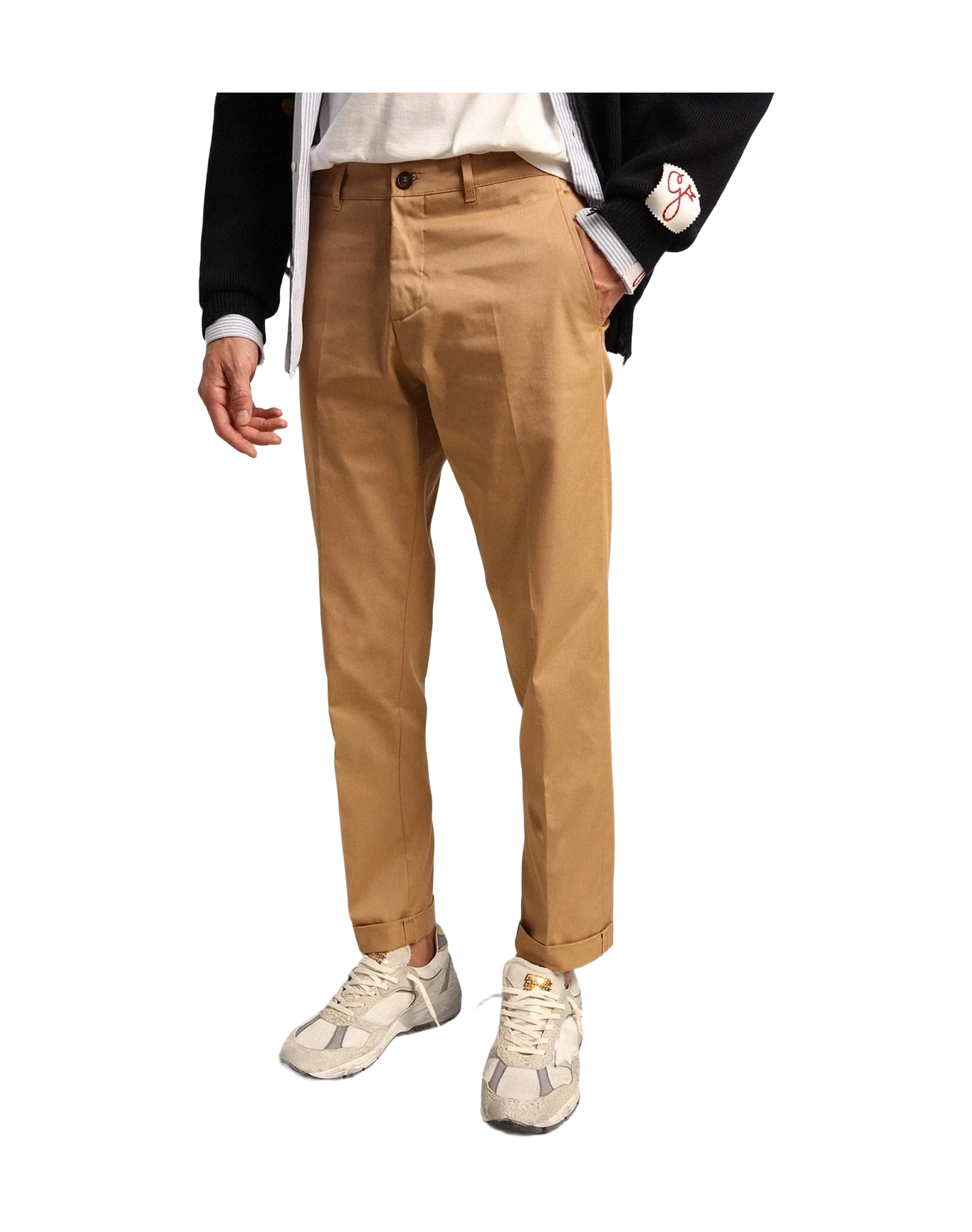 Men | Dad Star & Gray Suede & Leather Star | White x Silver (V1) - Image 9