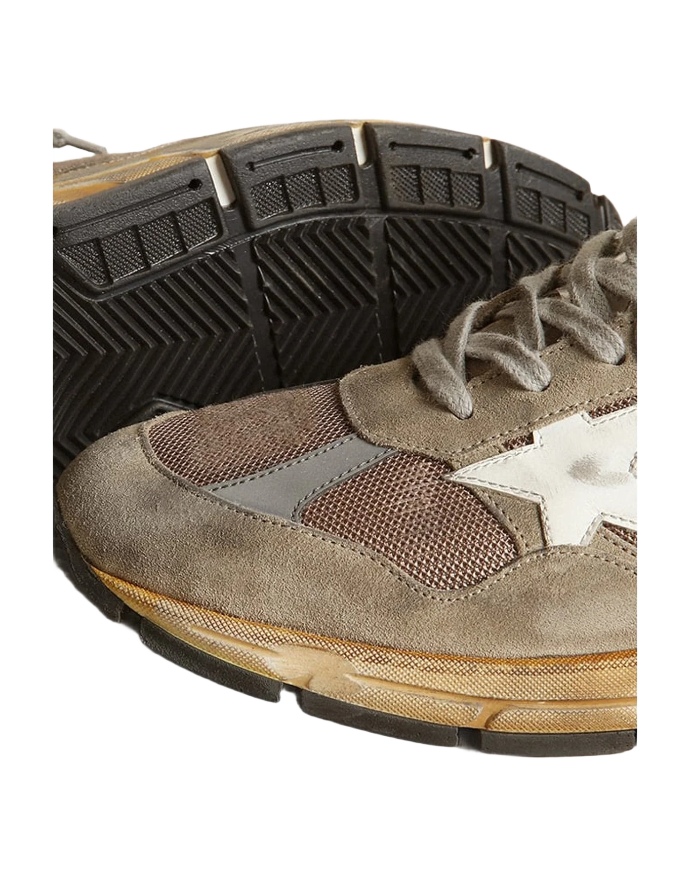 Men | Dad Star Dove Gray Mesh & Suede | Taupe x Silver x White (V1) - Image 7